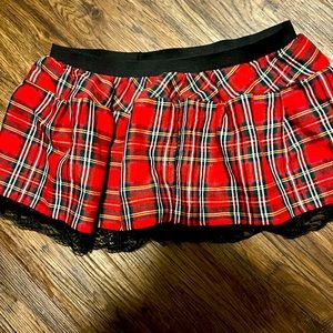 NWOT SHEIN plaid mini skirt size XXL